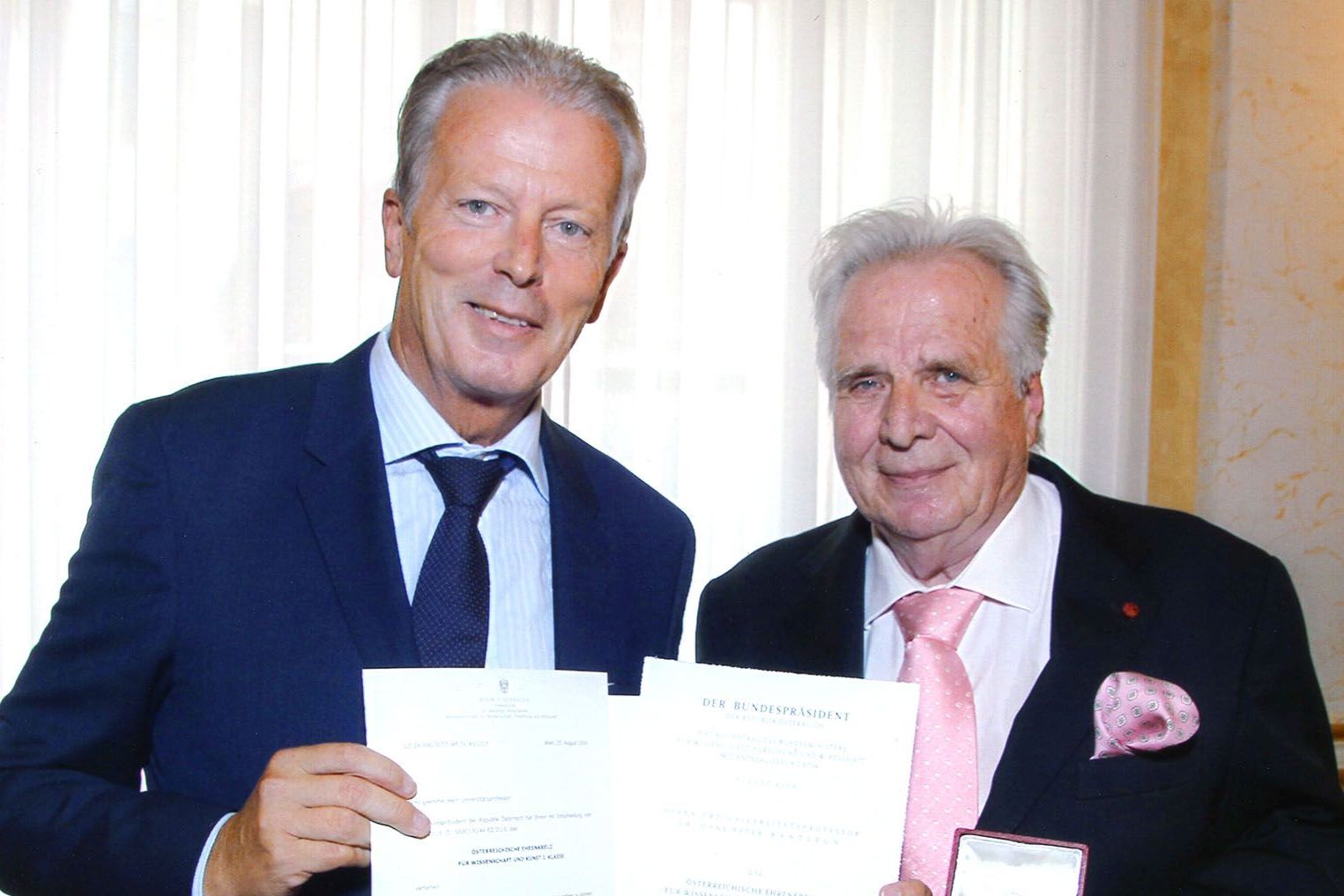 Vizekanzler Dr. Reinhold Mitterlehner und Univ.-Prof. Dr. Hans-Peter Bantleon
